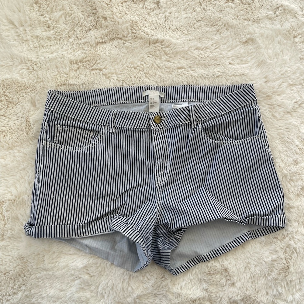 H&M Striped Shorts Size 12
